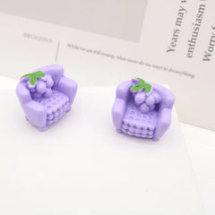 1:12 Dollhouse Sofa Resin Furniture Micro Landscape Fruit Sofa