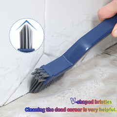 V-shaped Crevice Brush Long Handle Cleaning Floor Seam Brush