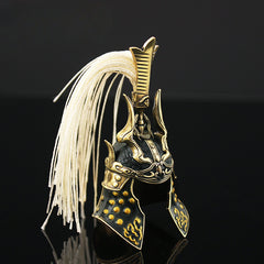 Metal Samurai Helmet Hat Naraka Bladepoint Game 1/6 Doll Equipment