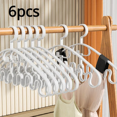 Wave Shaped Clothes Hanger for Underwear Bra Pajama Scarf Handbag