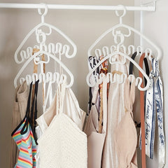 Wave Shaped Clothes Hanger for Underwear Bra Pajama Scarf Handbag
