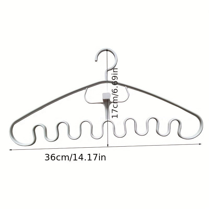 Wave Shaped Clothes Hanger for Underwear Bra Pajama Scarf Handbag