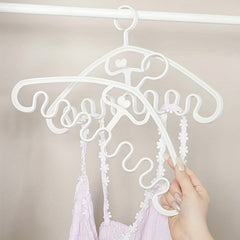 Wave Shaped Clothes Hanger for Underwear Bra Pajama Scarf Handbag