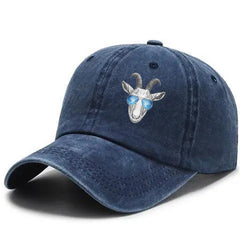 Halloween Goat Head Baseball Hat for Men and Women