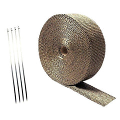 5M Fiberglass Heat Shield Motorcycle Exhaust Wrap Tape Kit