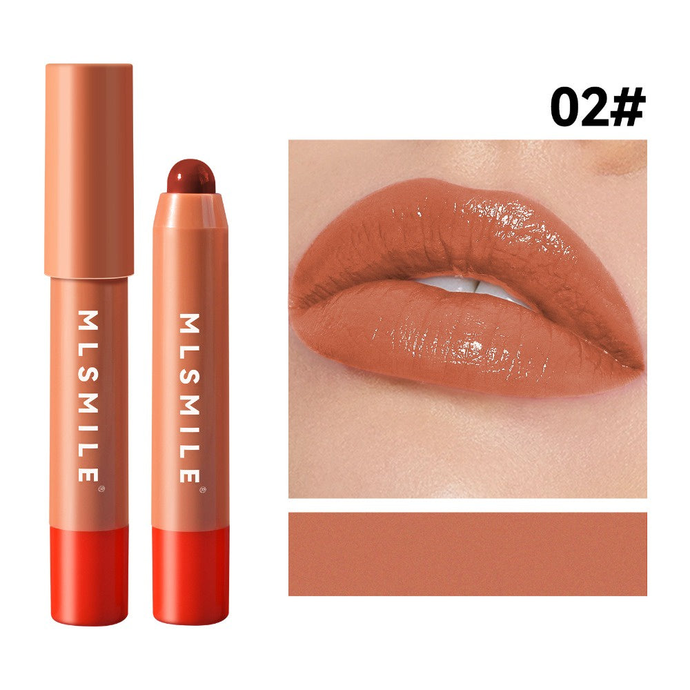 Rotating Lipstick Pen Waterproof Long Lasting Nude Lipstick