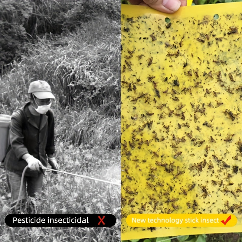 Double Sided Armyworm Board Yellow Insect Trap Board for Garden
