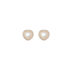 Faux Pearl Diamond Earrings for Women