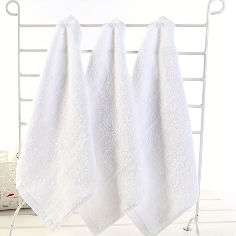 8pcs Soft Cotton Washcloths Handkerchiefs Small Square Towel