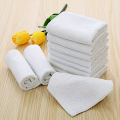 8pcs Soft Cotton Washcloths Handkerchiefs Small Square Towel