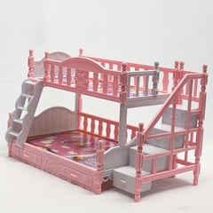 Bunk Bed & Princess Bed for Dolls with Accessories