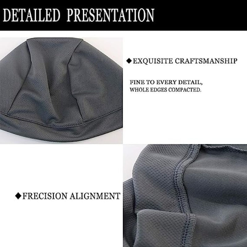 3pcs Sweat Absorbing Cooling Skull Cap Helmet Liner