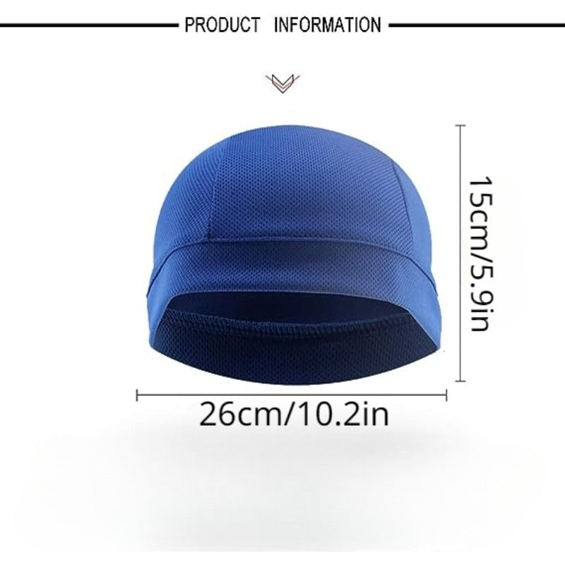 3pcs Sweat Absorbing Cooling Skull Cap Helmet Liner