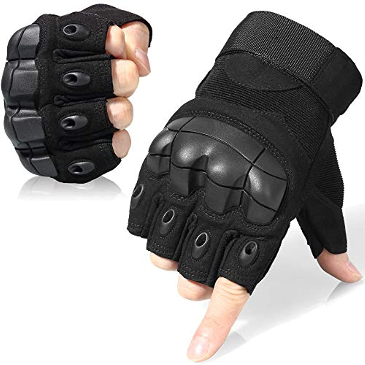 Tactical Fingerless Gloves for Motorcycle Biking Climbing