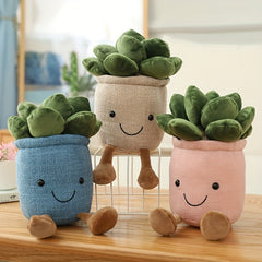 Succulent Plants Stuffed Toy Soft Simulative Potted Plush Toy Doll