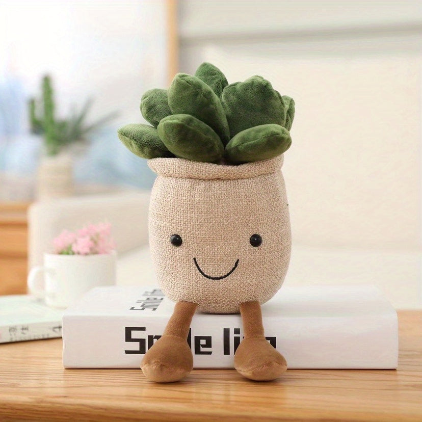 Succulent Plants Stuffed Toy Soft Simulative Potted Plush Toy Doll
