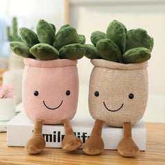 Succulent Plants Stuffed Toy Soft Simulative Potted Plush Toy Doll