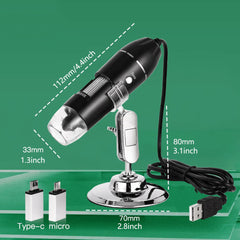 1600X Digital Microscope Camera - USB Portable Electronic Microscope