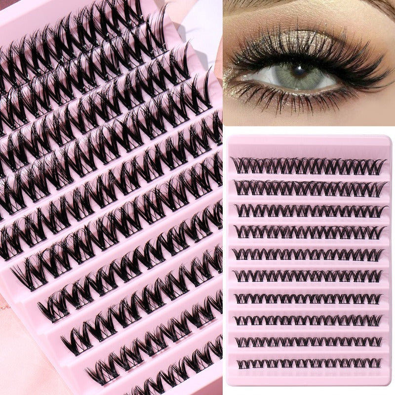 Cluster False Eyelashes Large Capacity Natural Thick Segmented False Eyelashes