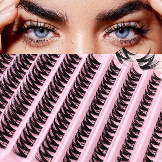 Cluster False Eyelashes Large Capacity Natural Thick Segmented False Eyelashes
