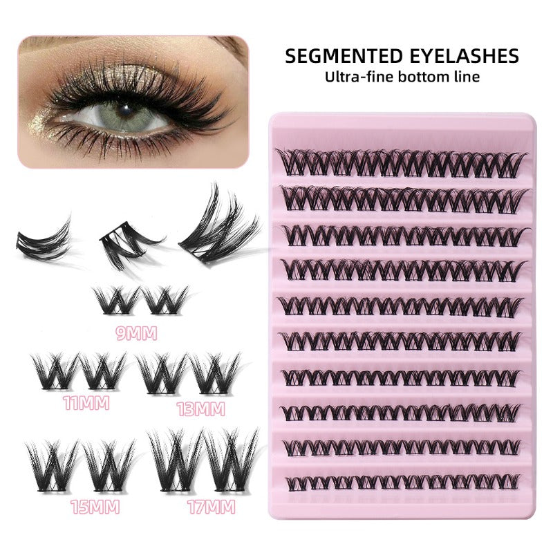 Cluster False Eyelashes Large Capacity Natural Thick Segmented False Eyelashes