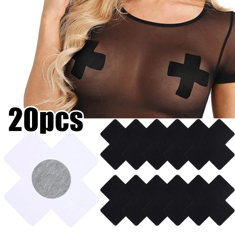 10 Pairs Cross Nipple Covers Self Adhesive Disposable Nipple Pasties