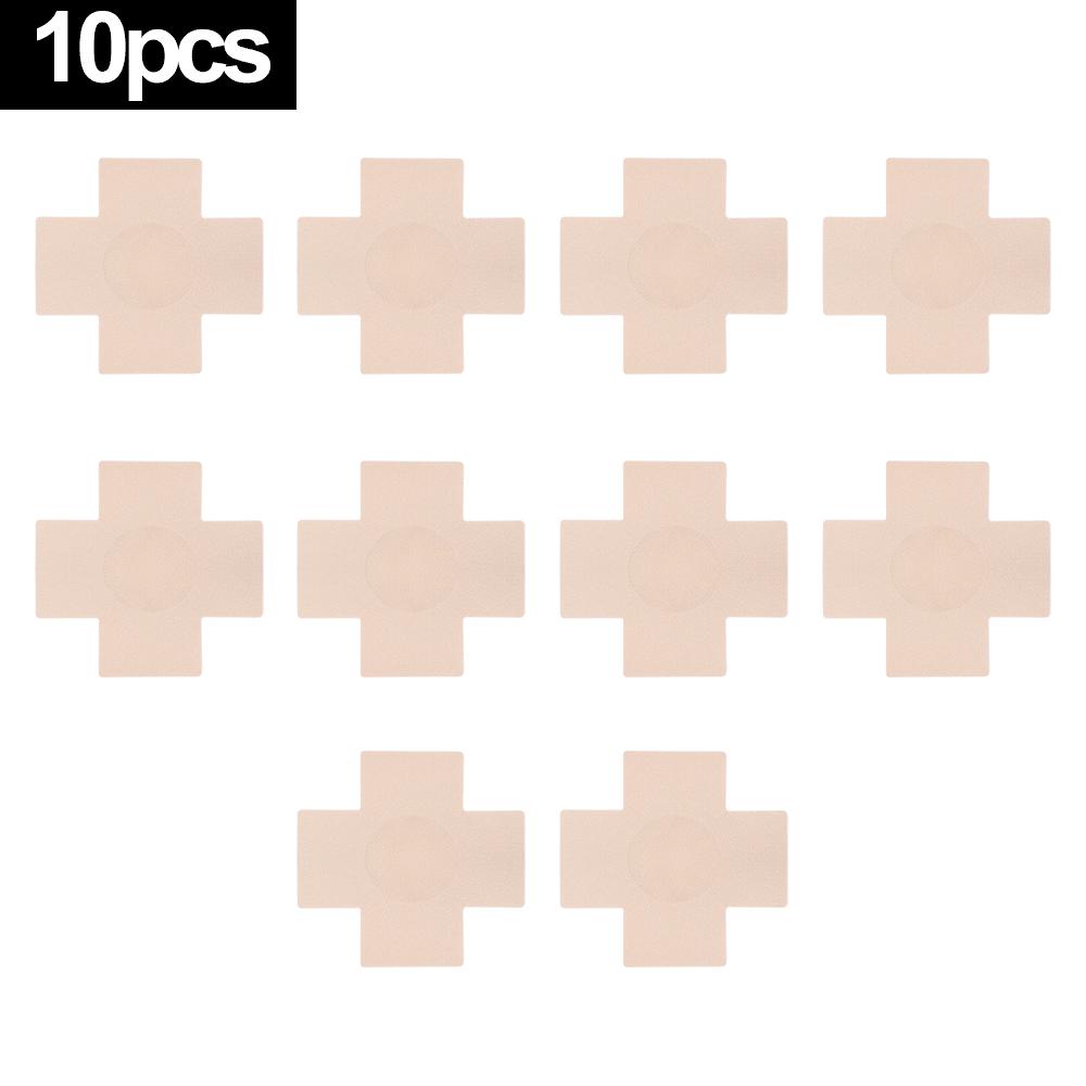 10 Pairs Cross Nipple Covers Self Adhesive Disposable Nipple Pasties