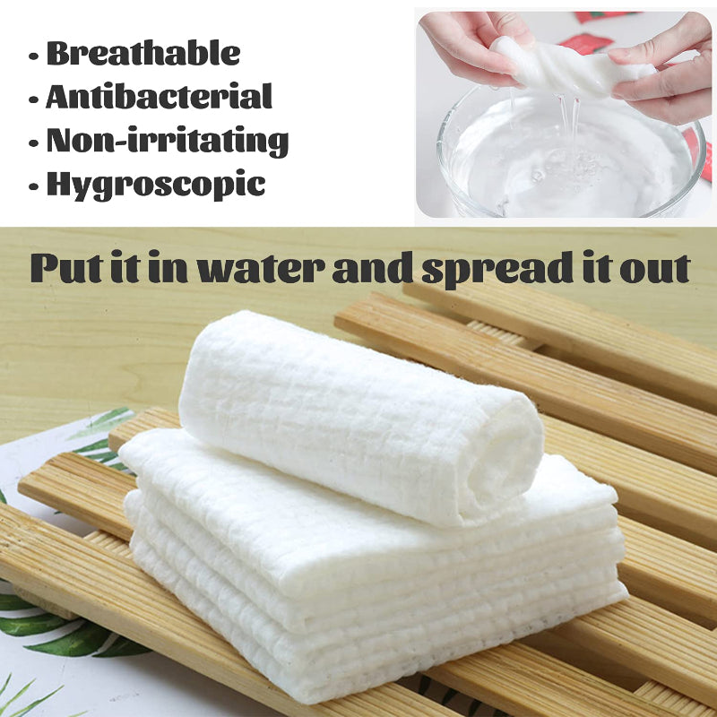 100pcs Mini Compressed Towel Disposable Face Towel Portable Camping Towel