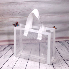 Transparent Mesh Tote Bag Holiday Gift Decor Supplies 26 X 7 X 26