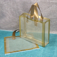 Transparent Mesh Tote Bag Holiday Gift Decor Supplies 26 X 7 X 26