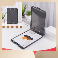 A4 File Box Storage Holder Transparent Plastic Folder