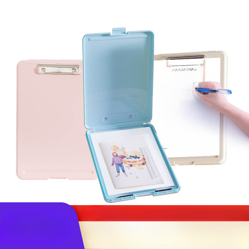 A4 File Box Storage Holder Transparent Plastic Folder