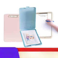 A4 File Box Storage Holder Transparent Plastic Folder