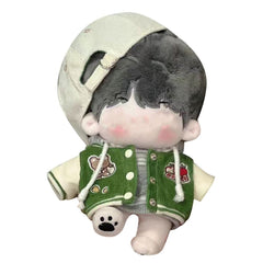 Cartoon Pattern Baseball Uniform Coat for Stuffed Dolls