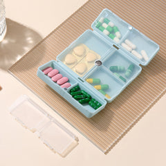 Weekly Pill Organizer Collapsible Travel Pill Box Pocket Pill Case