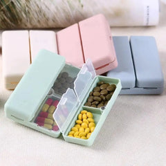 Weekly Pill Organizer Collapsible Travel Pill Box Pocket Pill Case