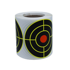 100pcs Self Adhesive Splatter Targets 7.62cm Reactive Paper Targets Roll