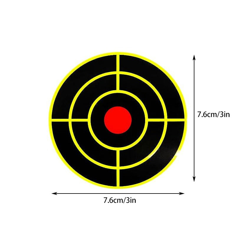 100pcs Self Adhesive Splatter Targets 7.62cm Reactive Paper Targets Roll