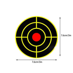 100pcs Self Adhesive Splatter Targets 7.62cm Reactive Paper Targets Roll