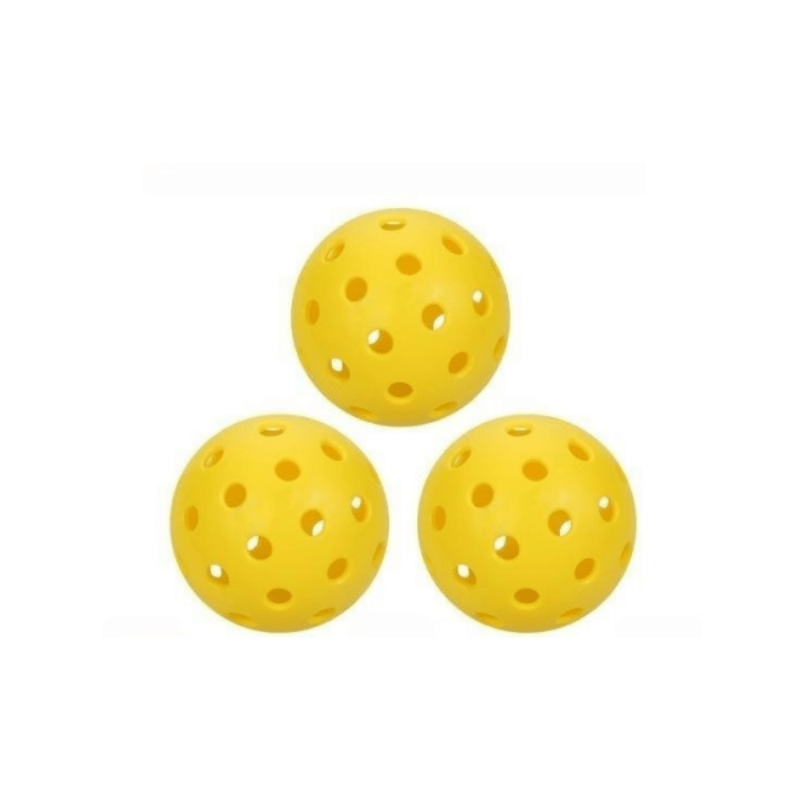 3pcs Pickleball Ball 74mm Outdoor 40 hole Practice Balls
