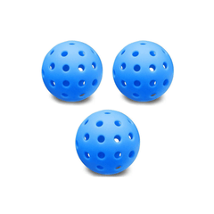3pcs Pickleball Ball 74mm Outdoor 40 hole Practice Balls