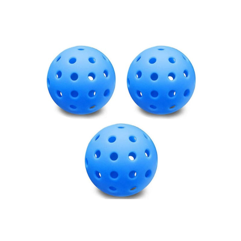 3pcs Pickleball Ball 74mm Outdoor 40 hole Practice Balls