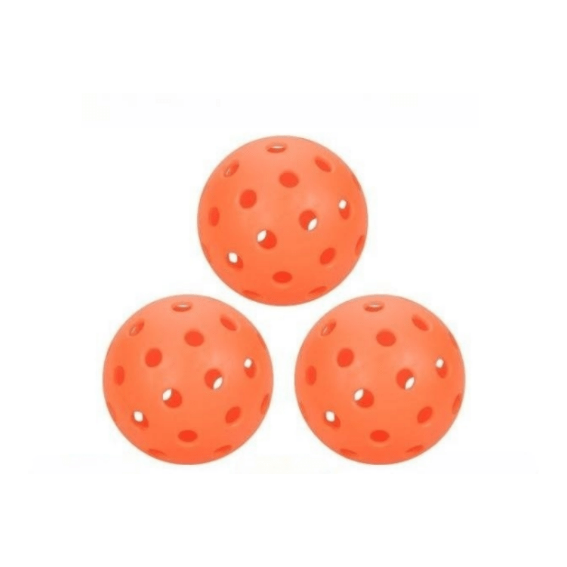 3pcs Pickleball Ball 74mm Outdoor 40 hole Practice Balls
