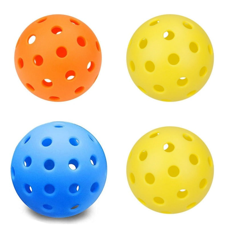 3pcs Pickleball Ball 74mm Outdoor 40 hole Practice Balls