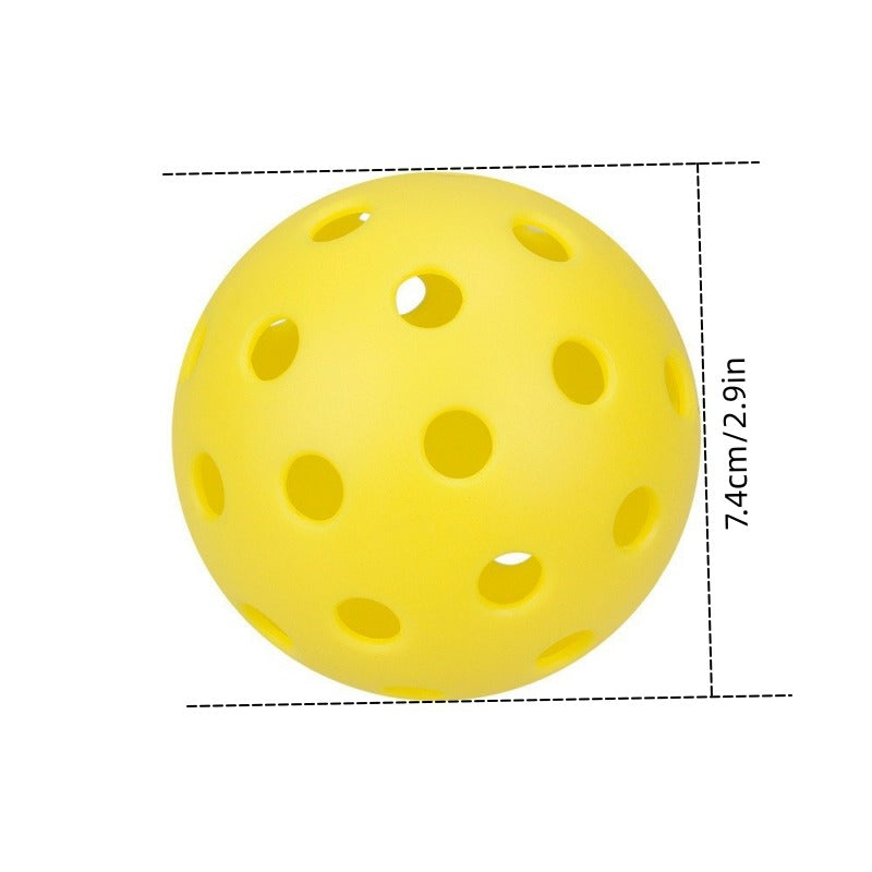 3pcs Pickleball Ball 74mm Outdoor 40 hole Practice Balls