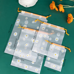 10pcs Small Chrysanthemum Frosted Bundle Pocket Gift Packaging Bag