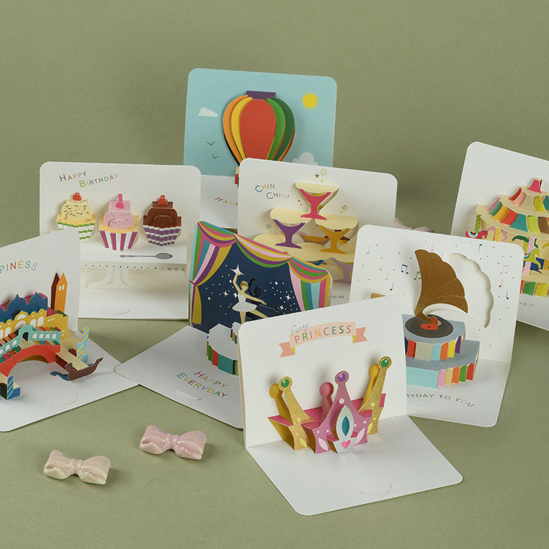3D Blessing Greeting Card Teacher Birthday Thank You Card
