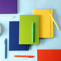 A5 Refillable Leather Business Notebook with Pen Holder