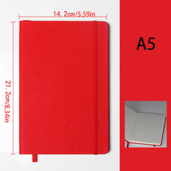 A5 Refillable Leather Business Notebook with Pen Holder