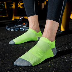 6 Pairs Summer Non-Slip Low Cut Socks Men Women Thin Breathable